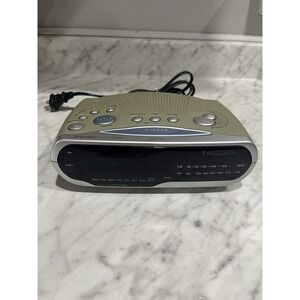 Emerson CKS1850 Research SmartSet AM-FM‎ 2-Alarm Clock Radio Blue LED TESTED